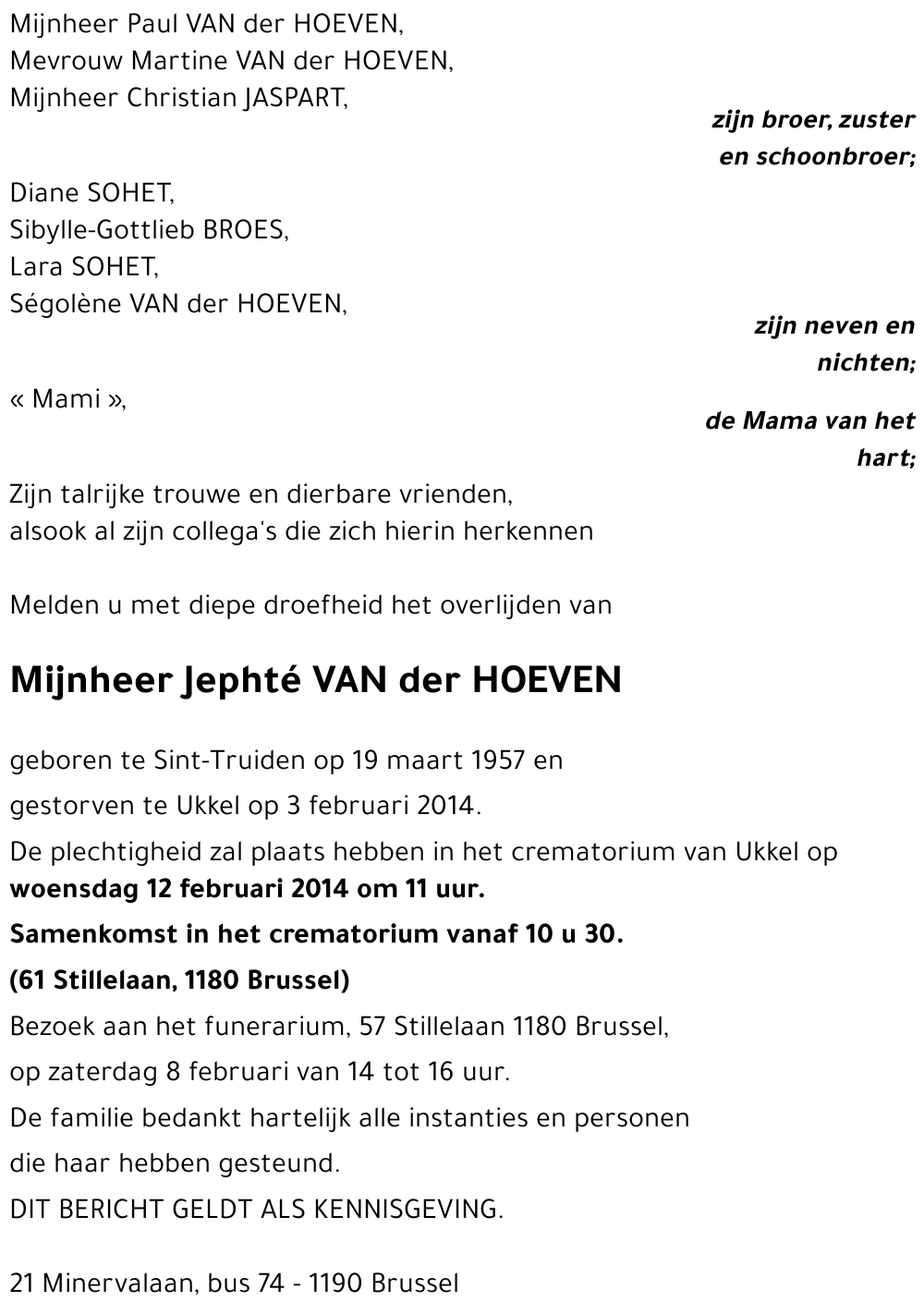 Jephté VAN der HOEVEN