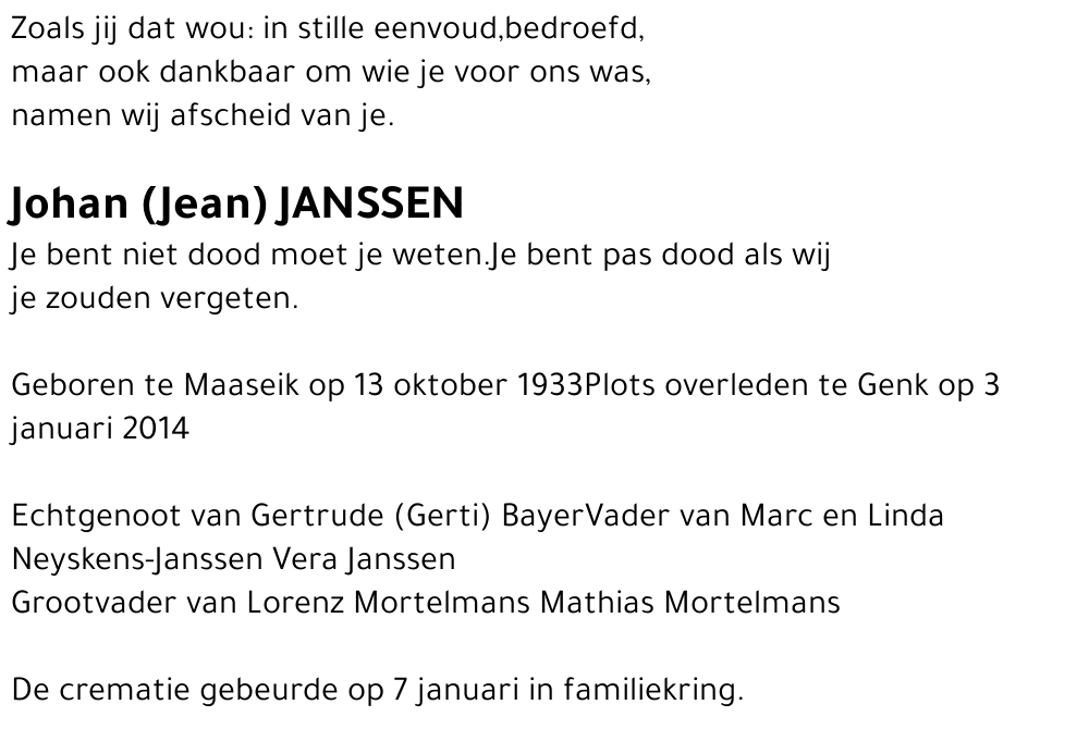 Johan (Jean) Janssen