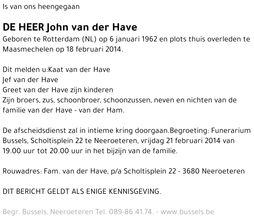 John van der Have