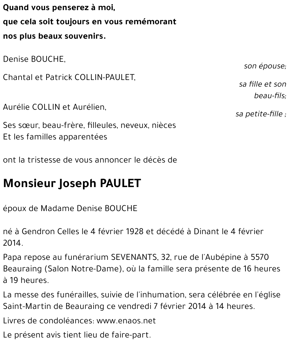Joseph PAULET