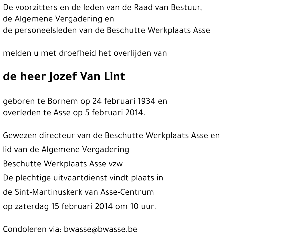 Jozef Van Lint