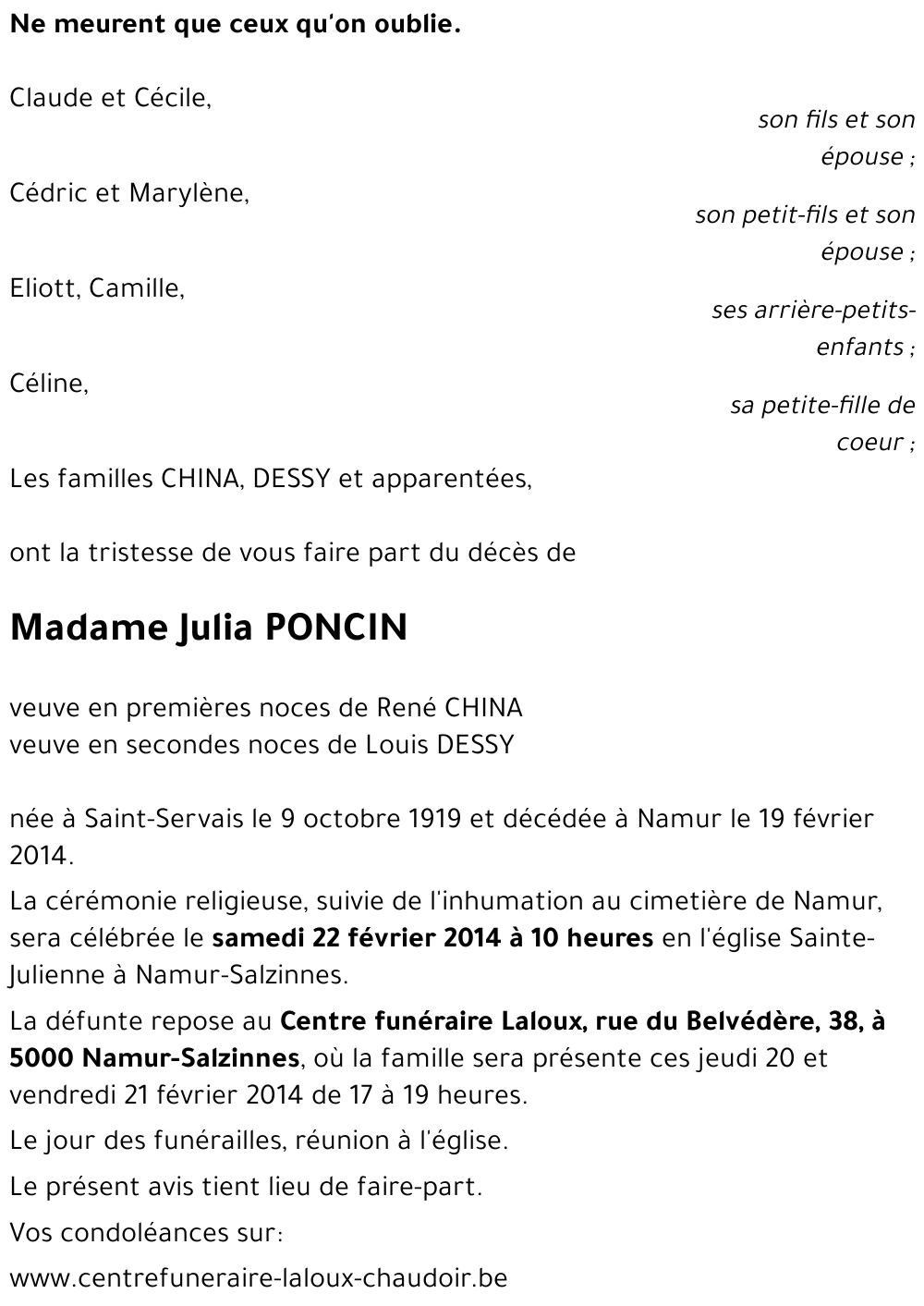 Julia PONCIN