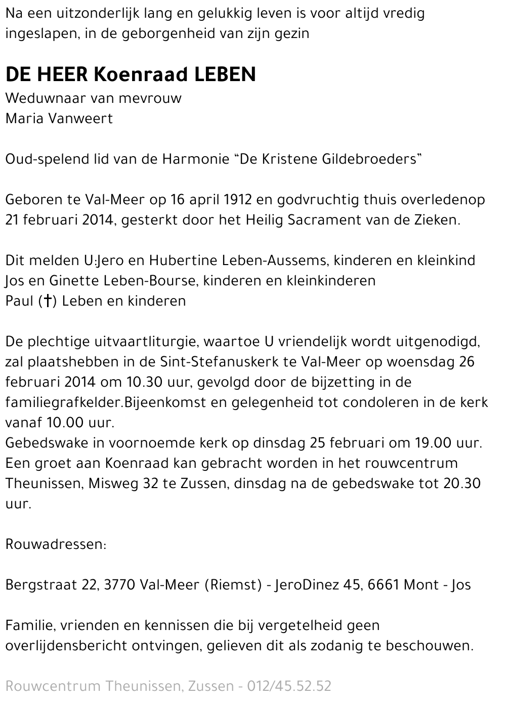 Koenraad Leben