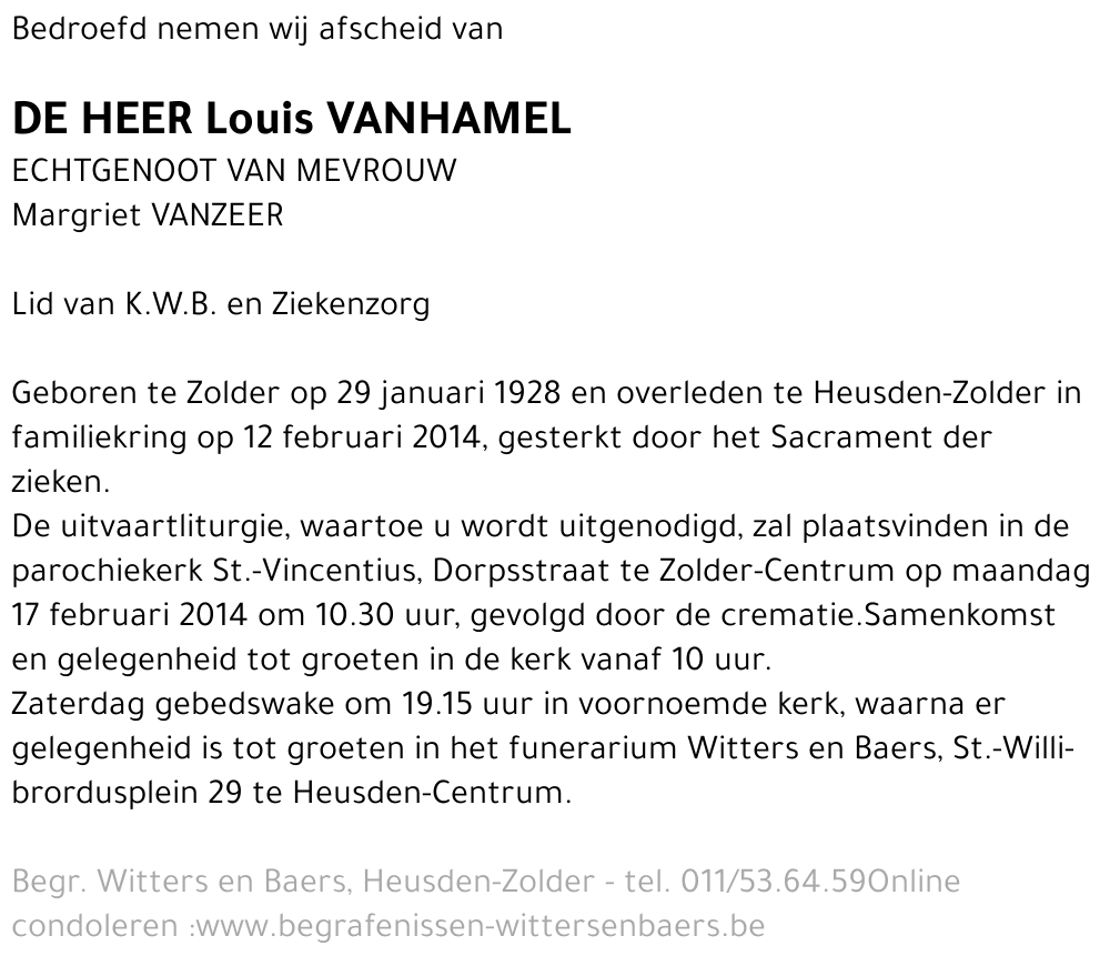 Louis Vanhamel