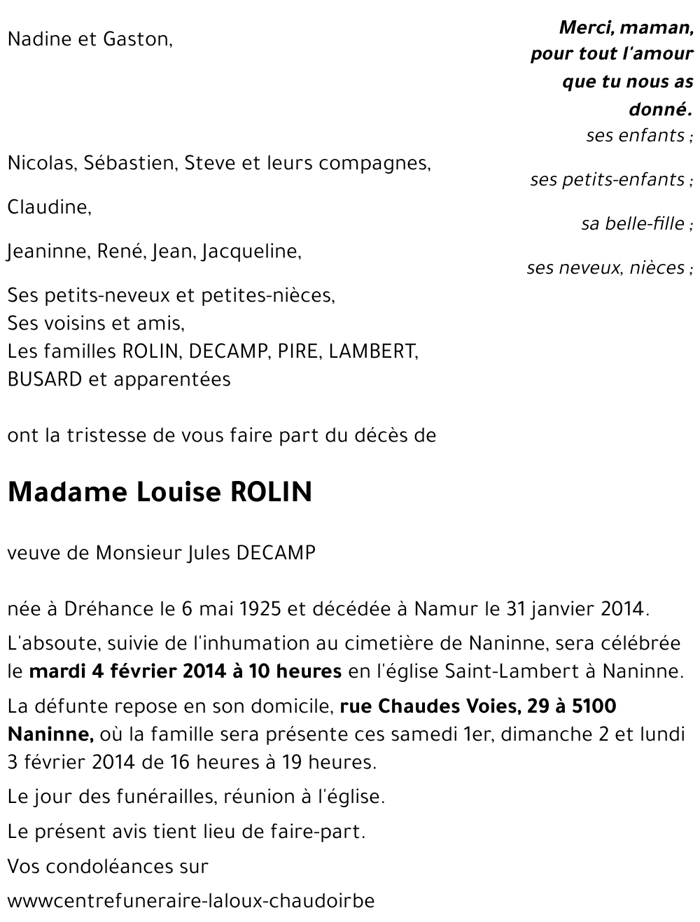 Louise ROLIN