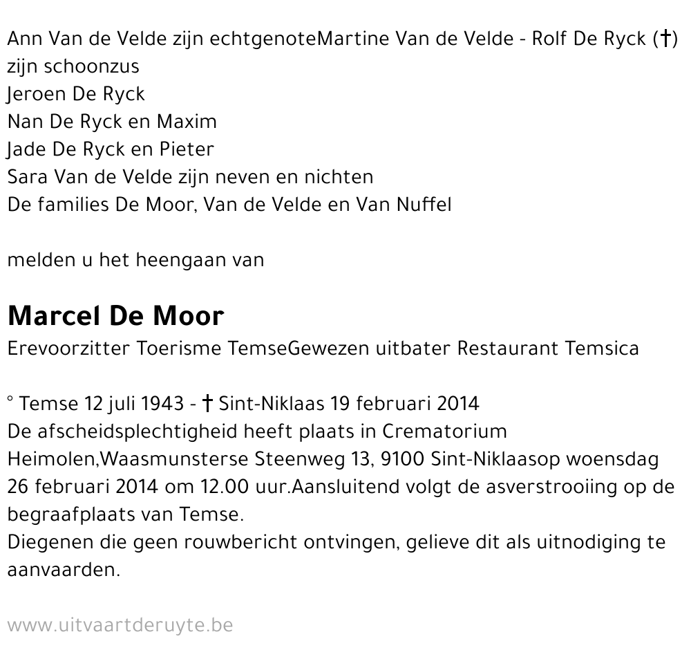 Marcel De Moor