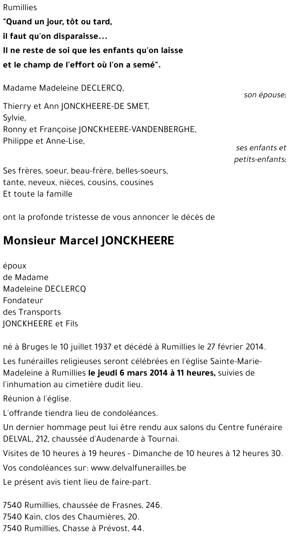 Marcel JONCKHEERE