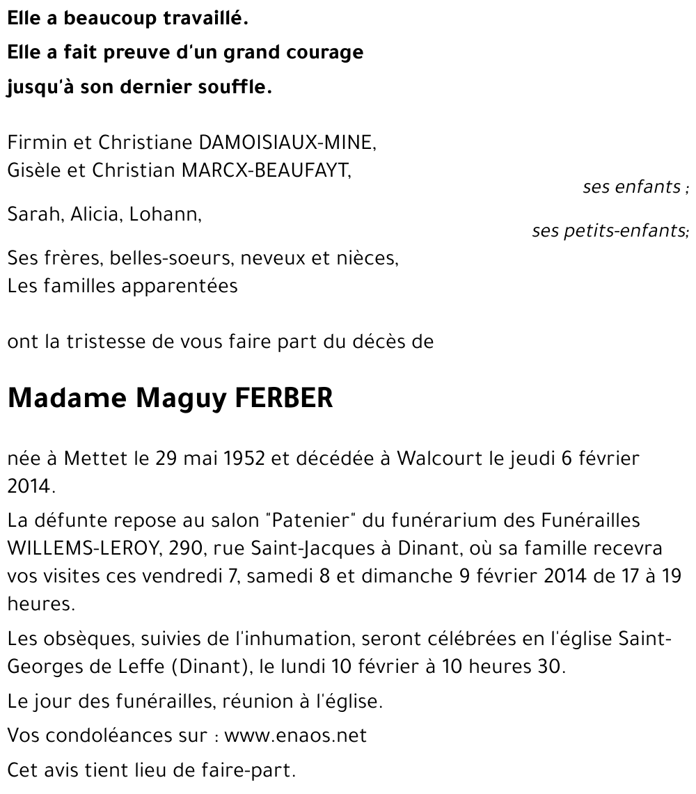 Marguerite FERBER