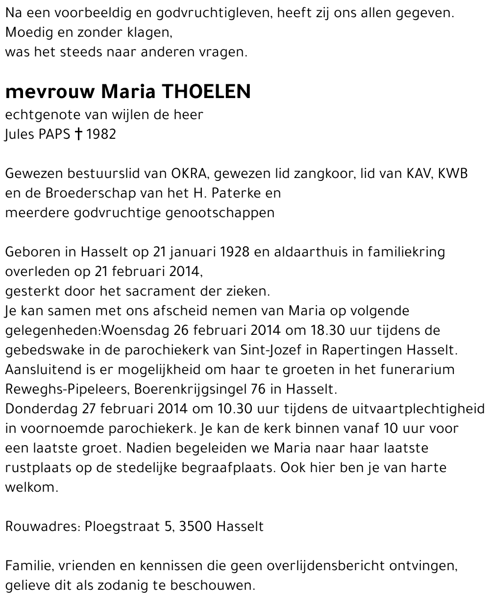 Maria Thoelen