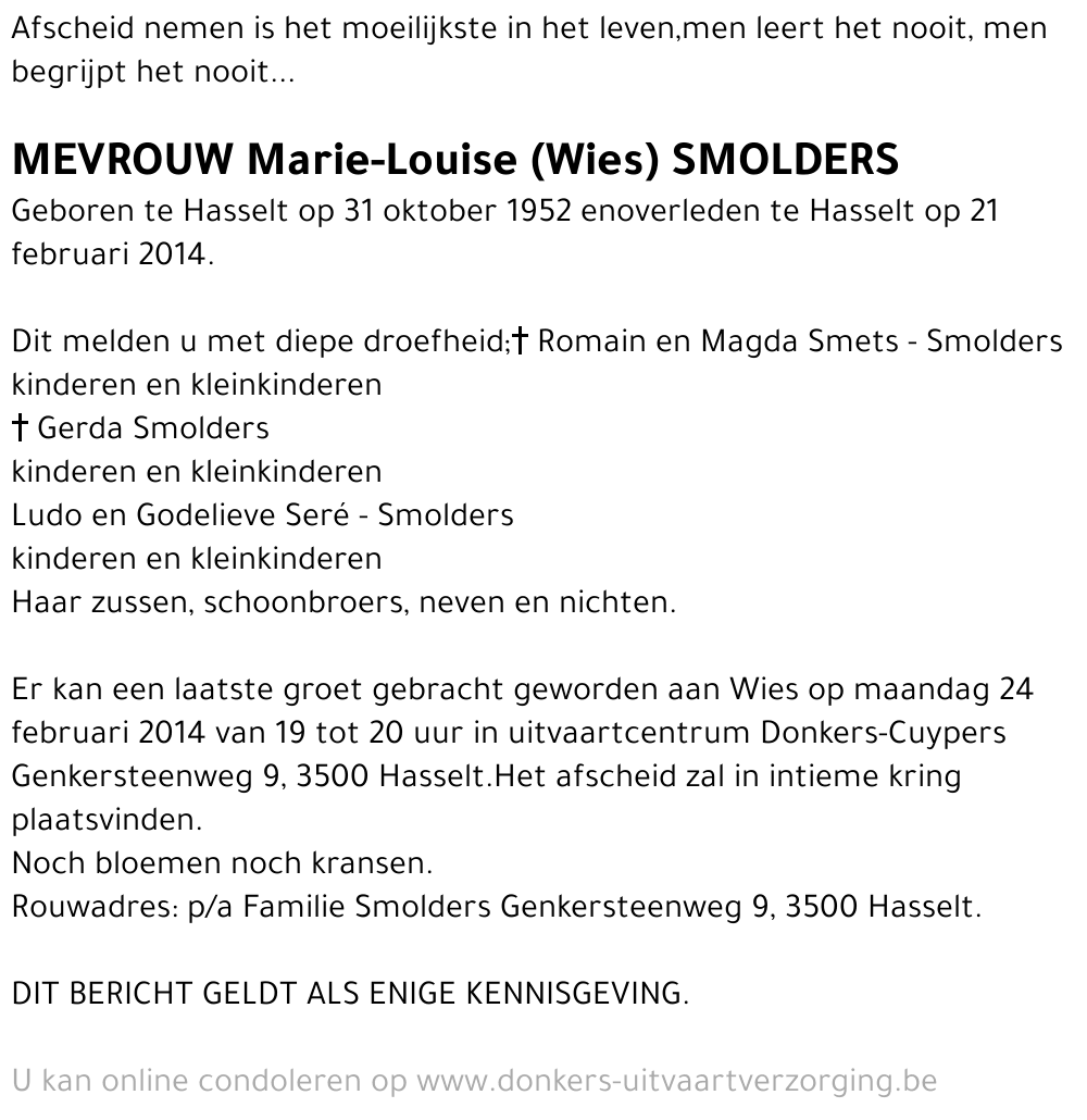 Marie-Louise Smolders