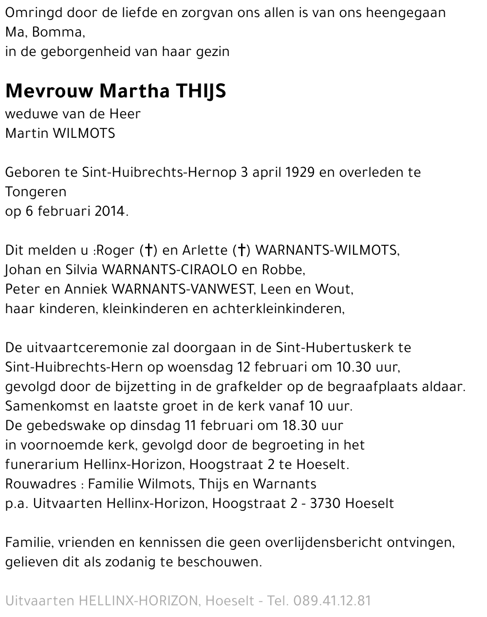 Martha THIJS