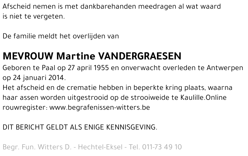 Martine Vandergraesen