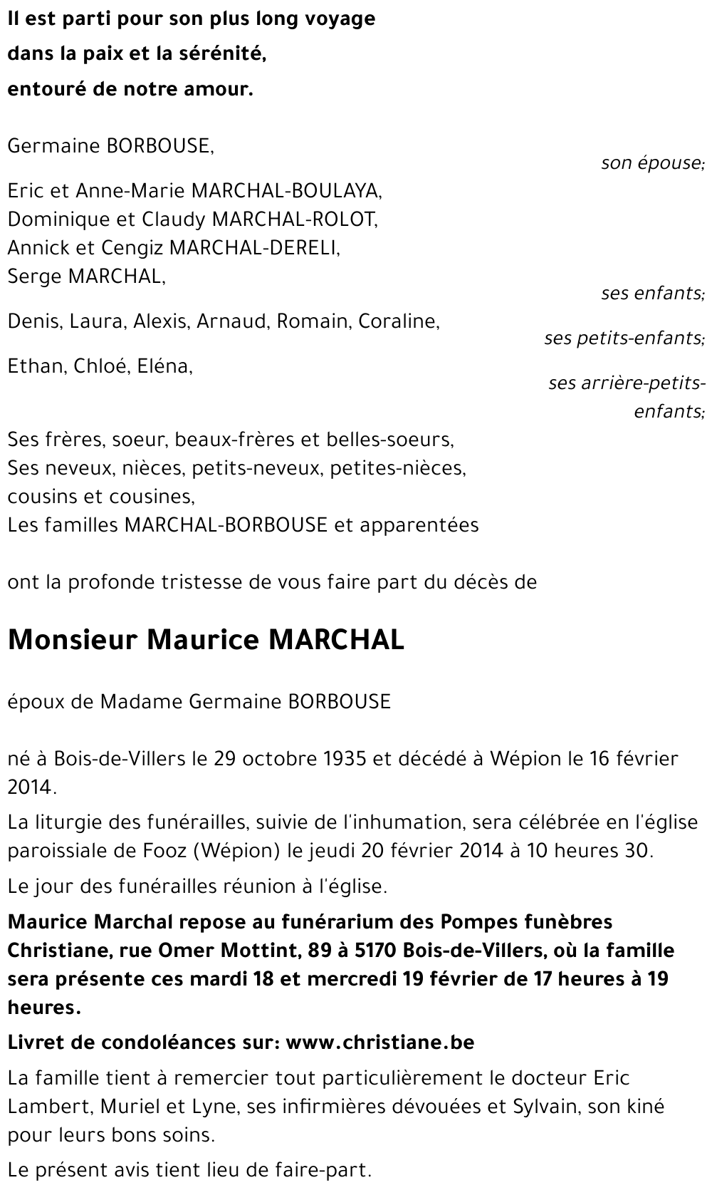 Maurice MARCHAL