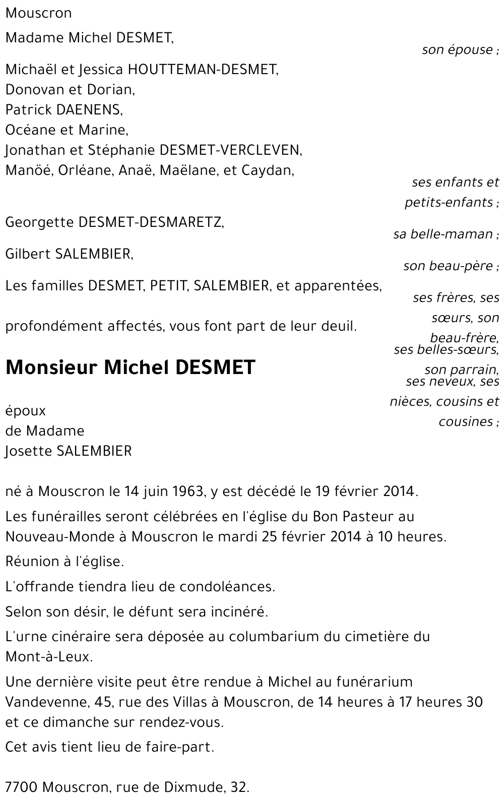 Michel DESMET