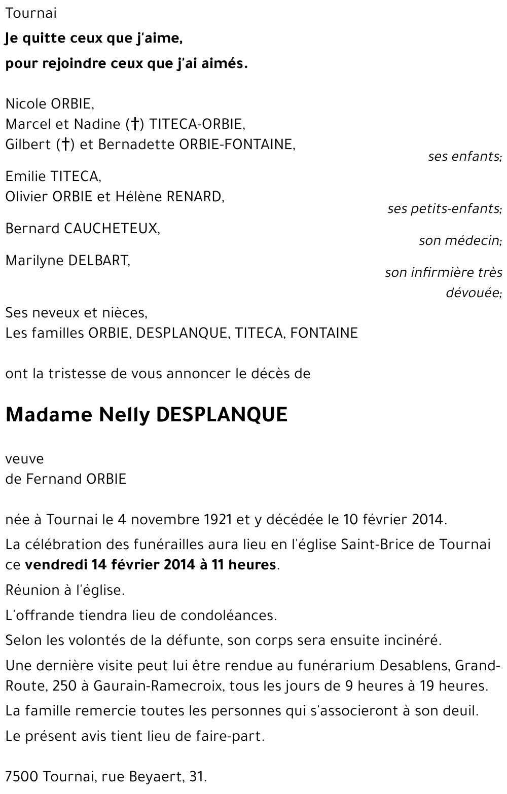 Nelly DESPLANQUE