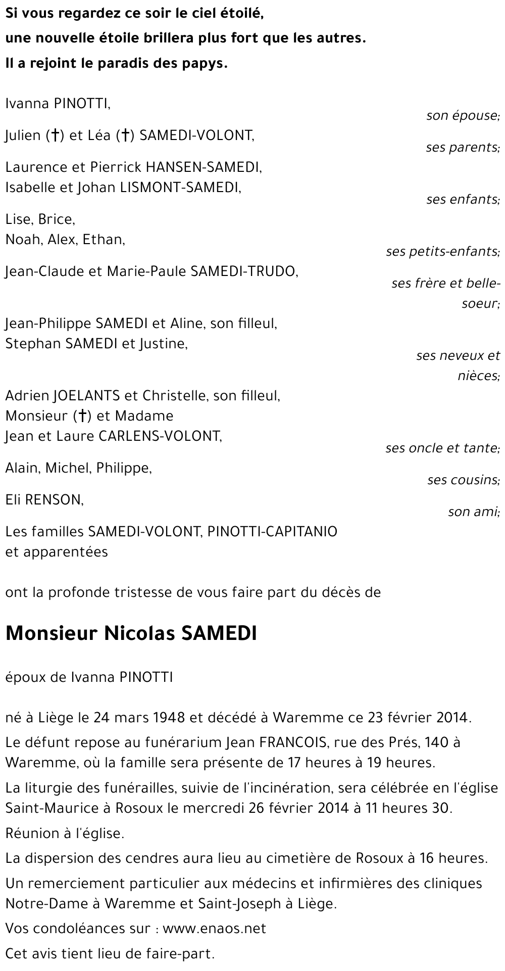 Nicolas SAMEDI