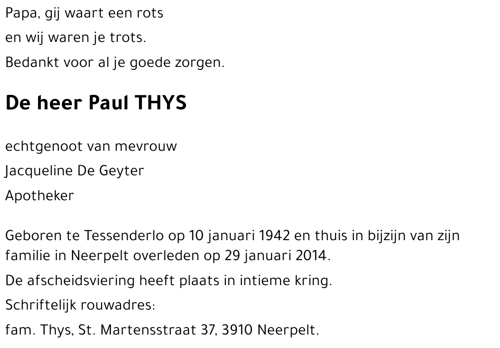 Paul THYS