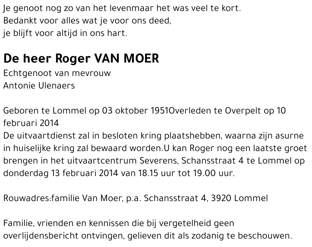 Roger Van Moer