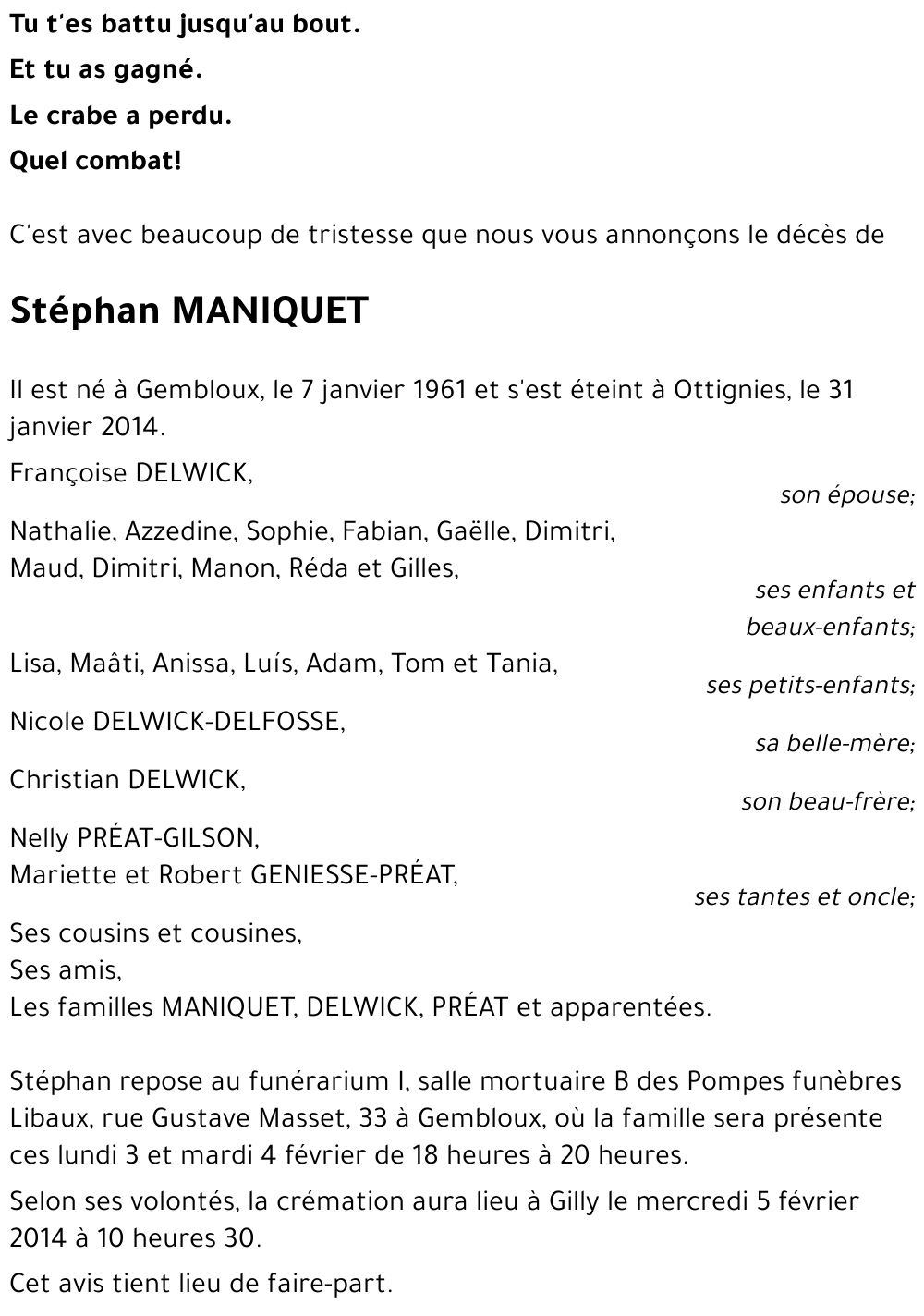 Stéphan MANIQUET