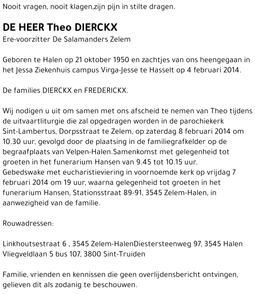 Theo DIERCKX