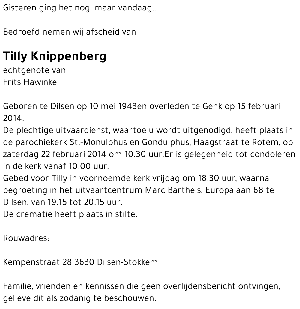 Tilly Knippenberg