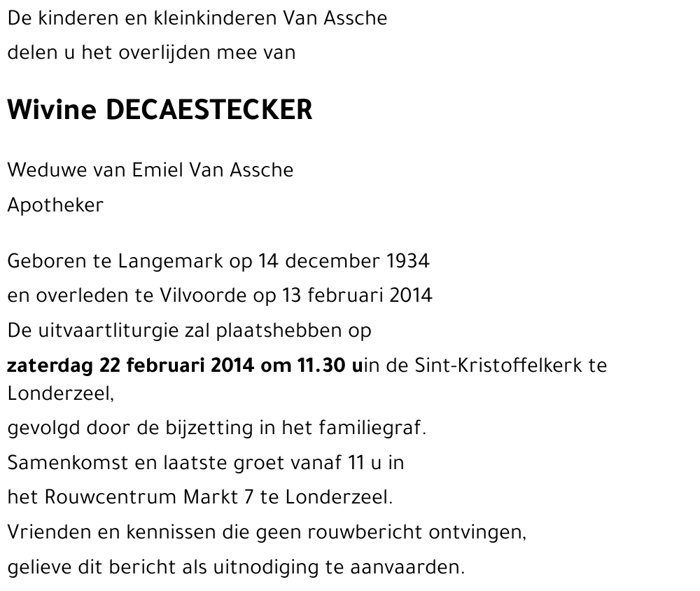 Wivine DECAESTECKER