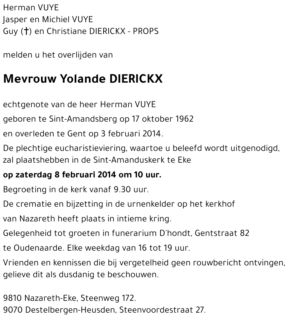 Yolande Dierickx