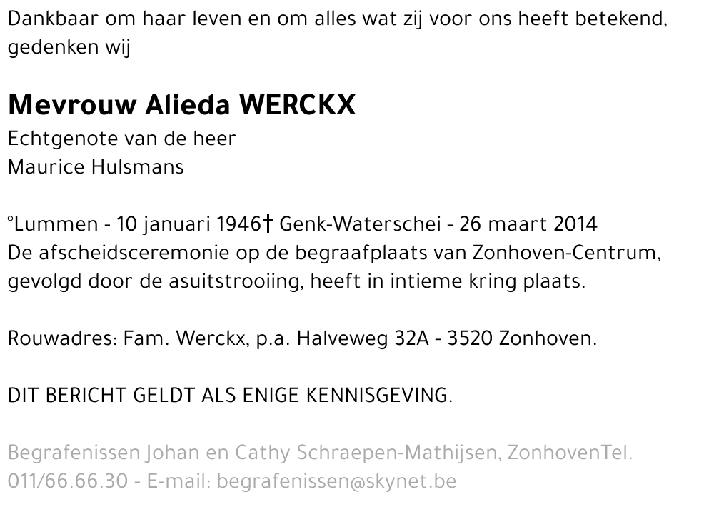Alieda Werckx