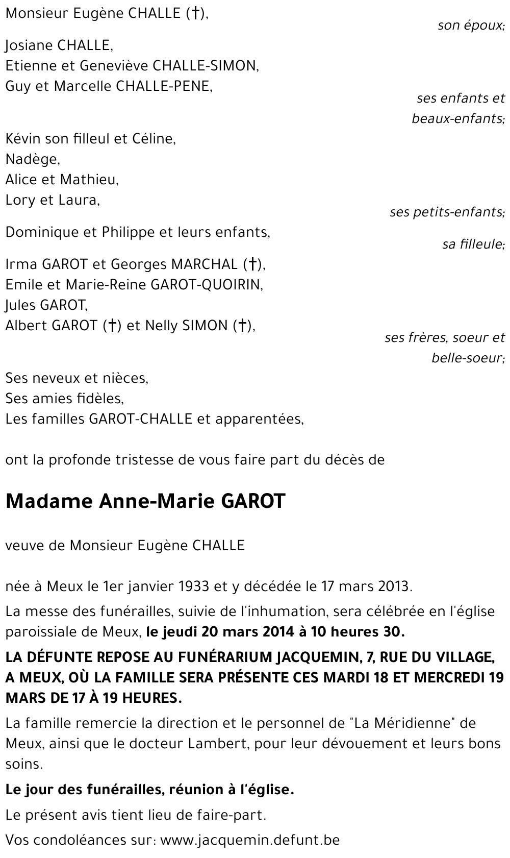 Anne-Marie GAROT