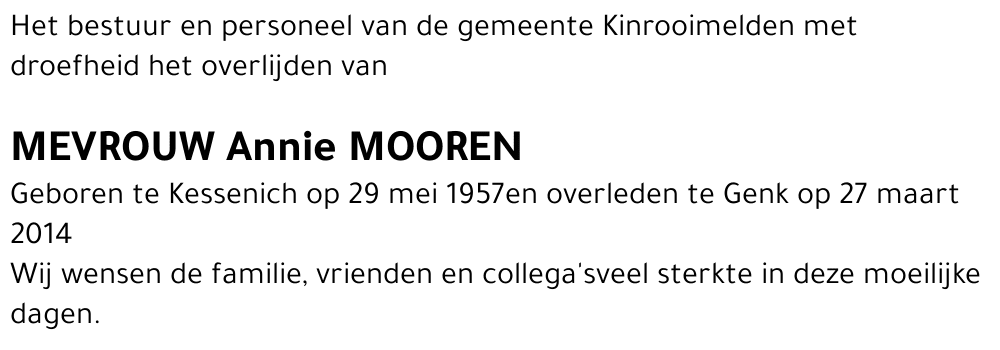Annie Mooren