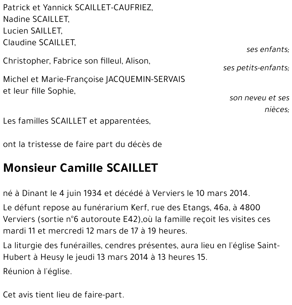 Camille SCAILLET