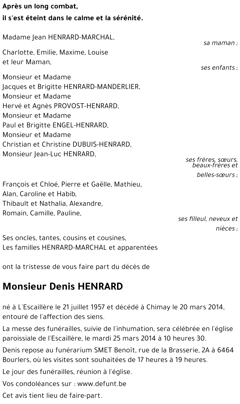 Denis HENRARD