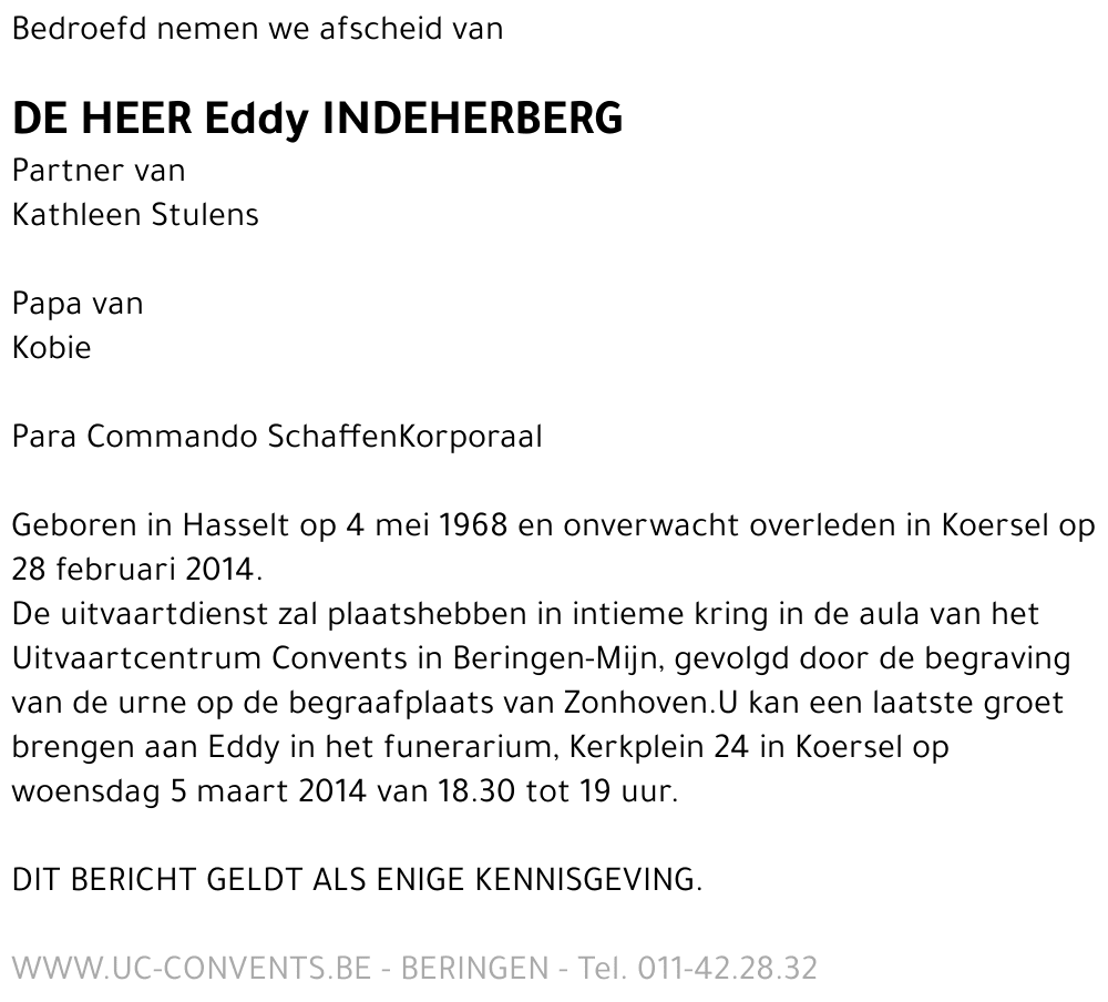 Eddy Indeherberg