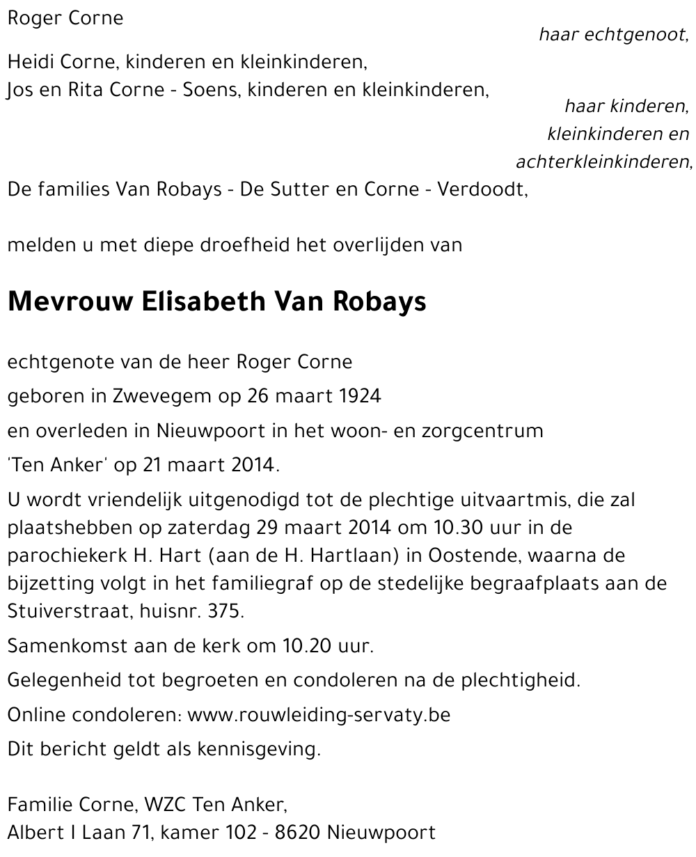 Elisabeth Van Robays
