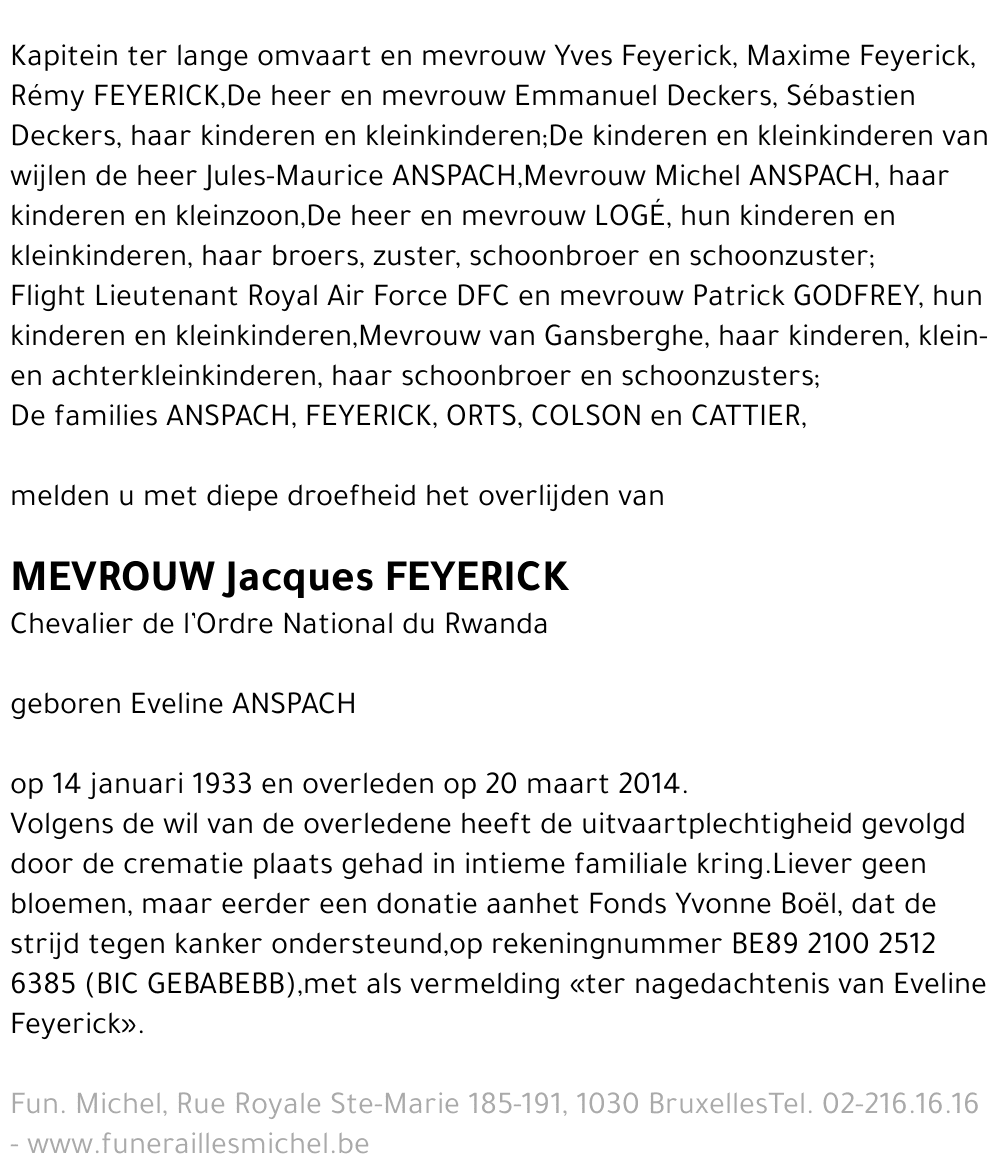 Eveline Feyerick-Anspach