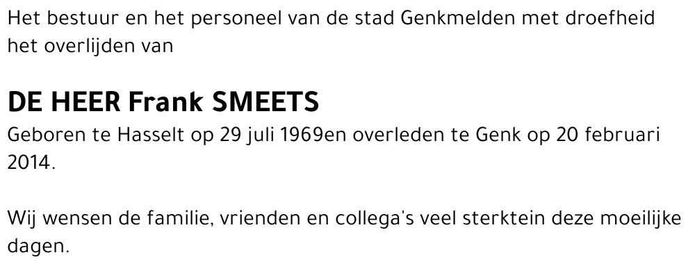 Frank SMEETS