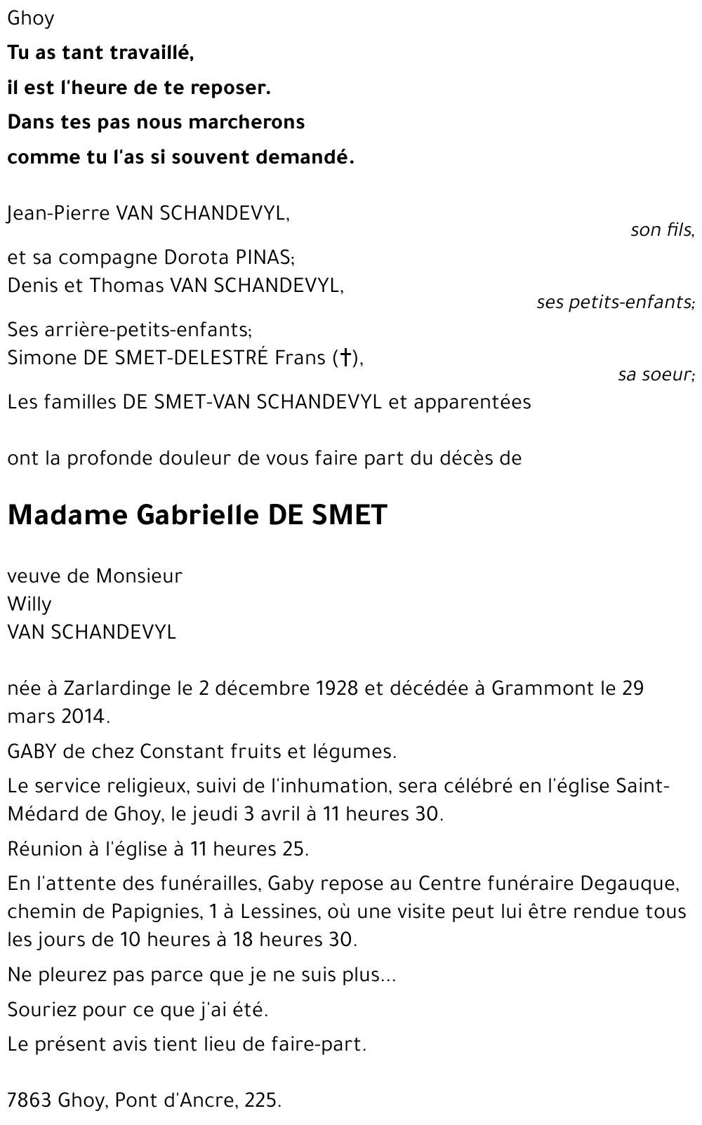 Gabrielle De Smet