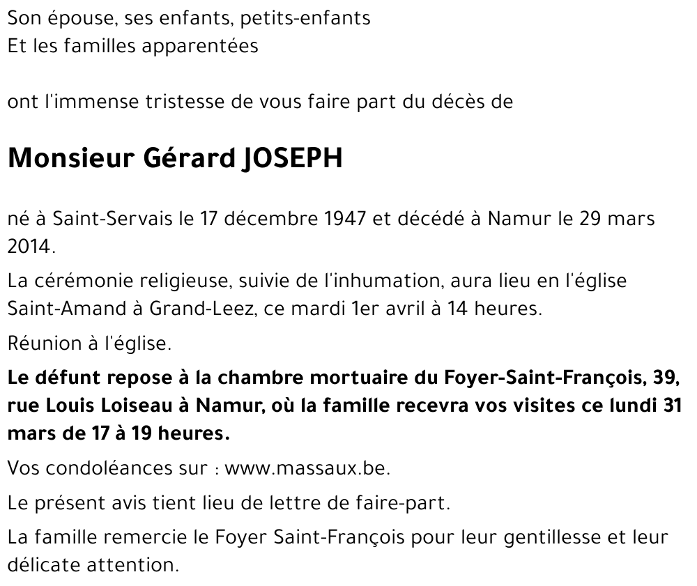 Gérard JOSEPH