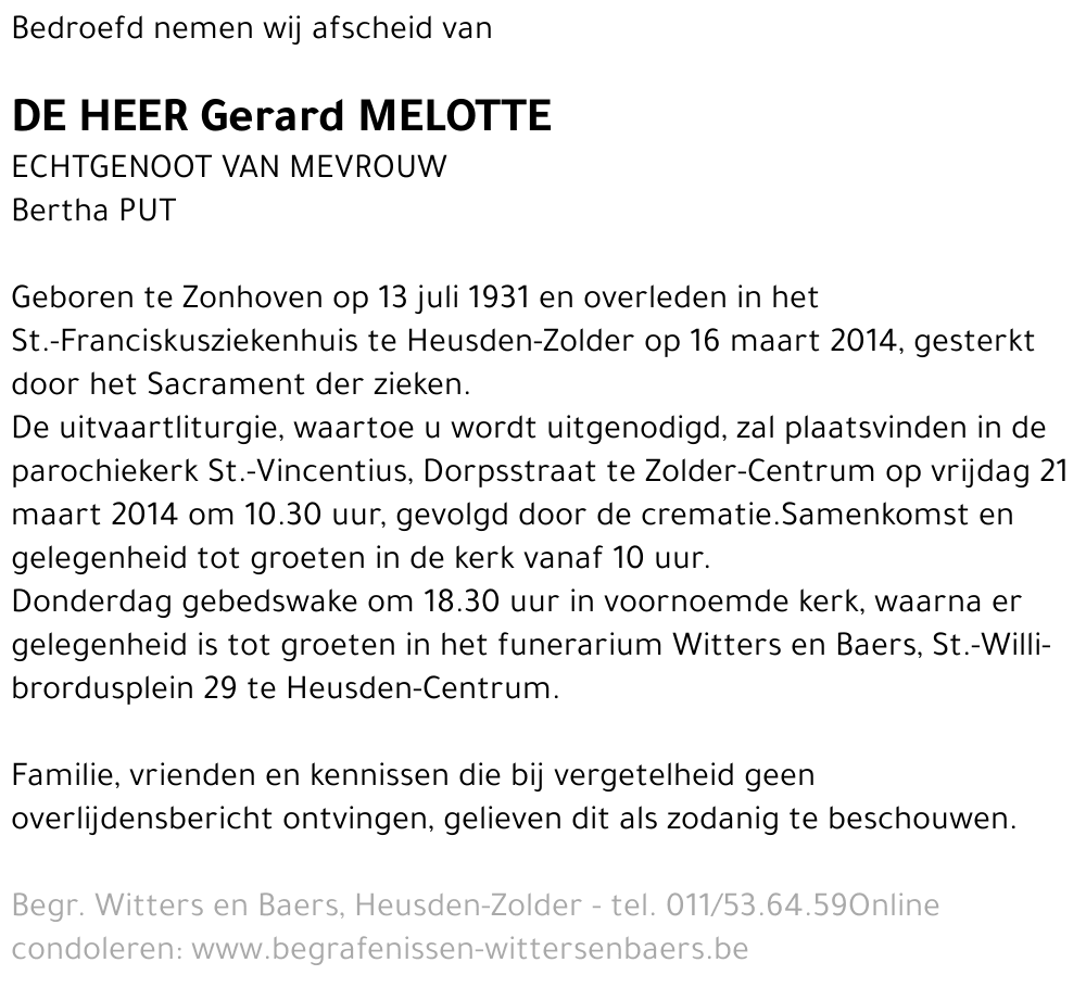 Gerard Melotte