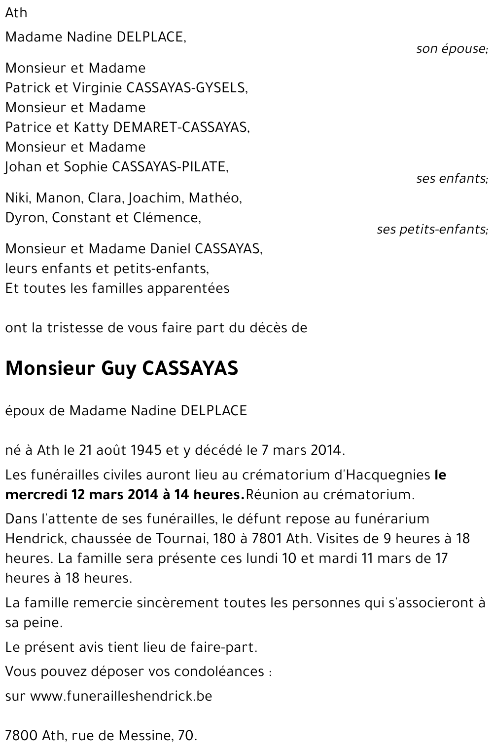 Guy CASSAYAS