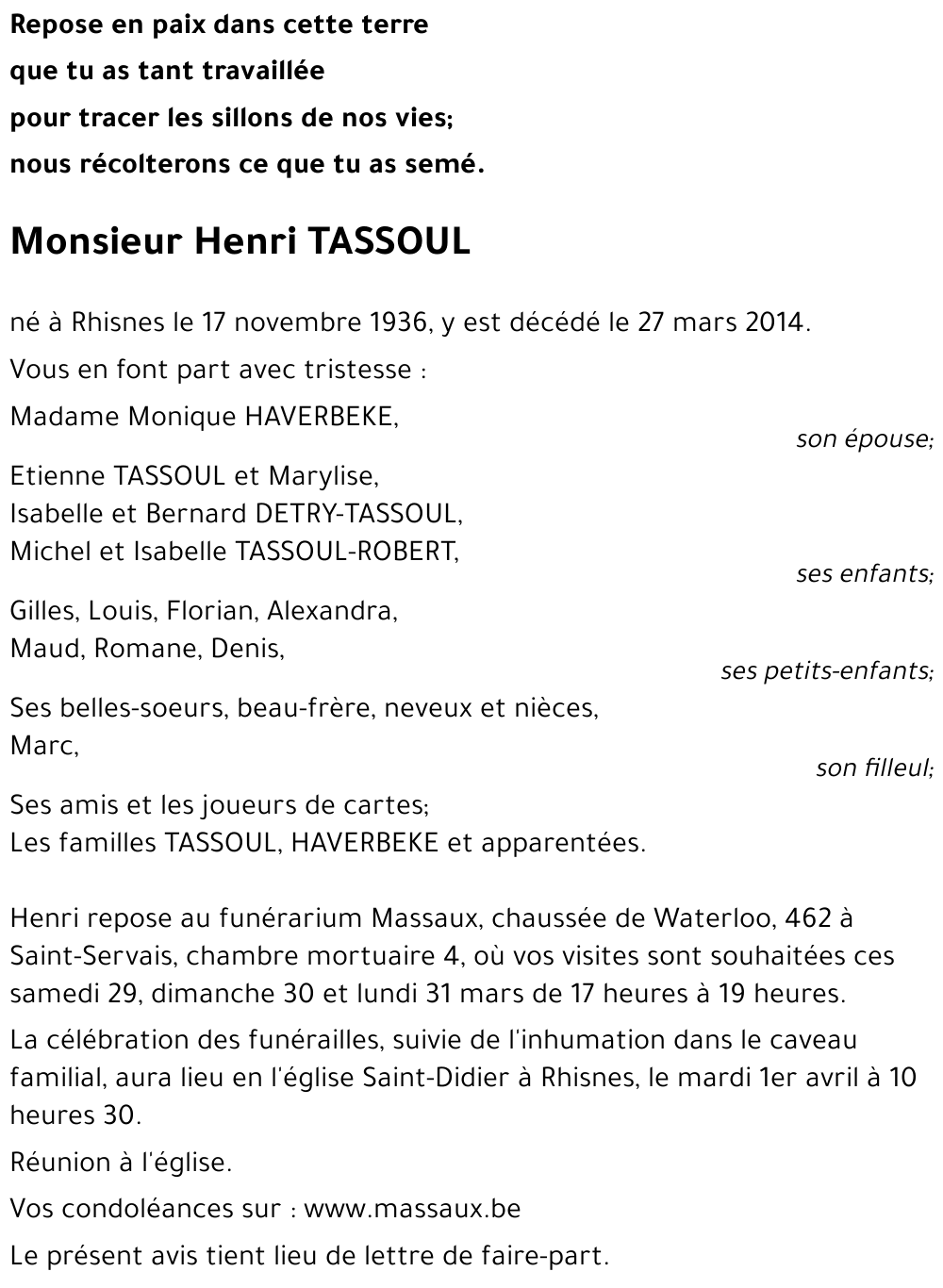 Henri TASSOUL