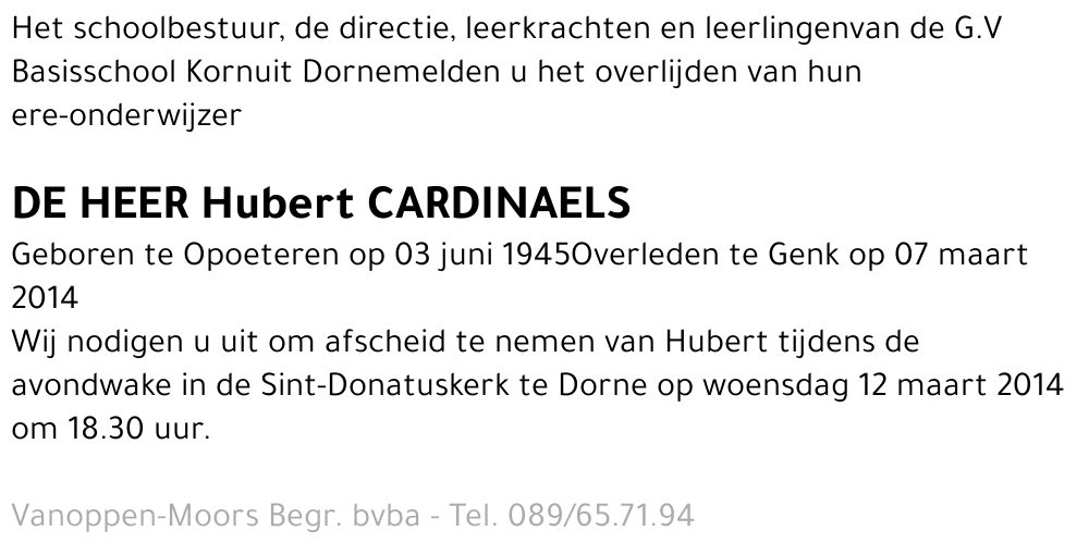 Hubert Cardinaels