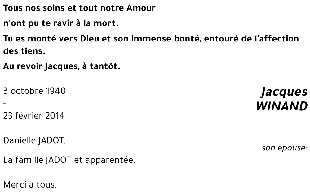Jacques WINAND