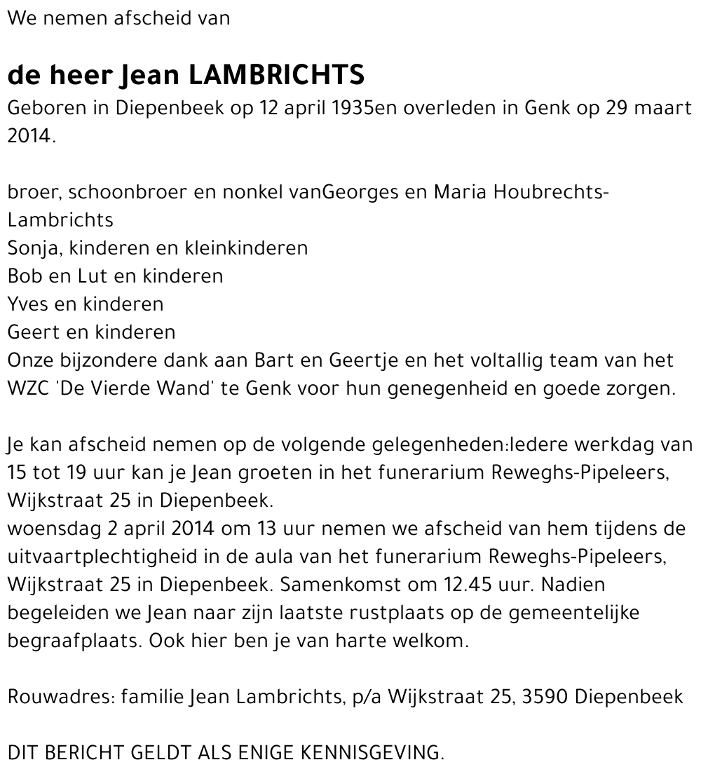 Jean Lambrichts