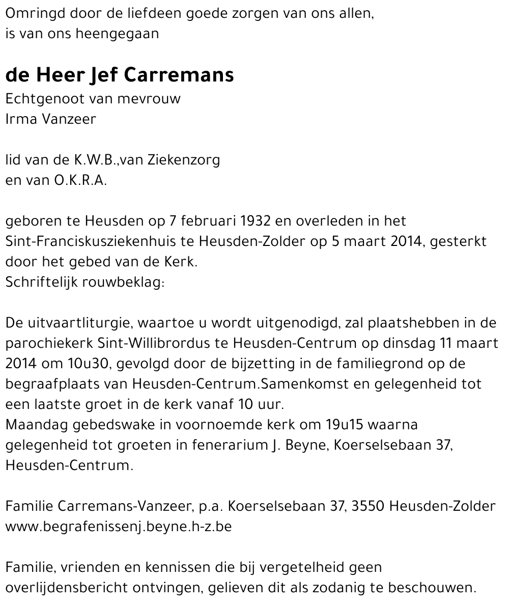 Jef Carremans