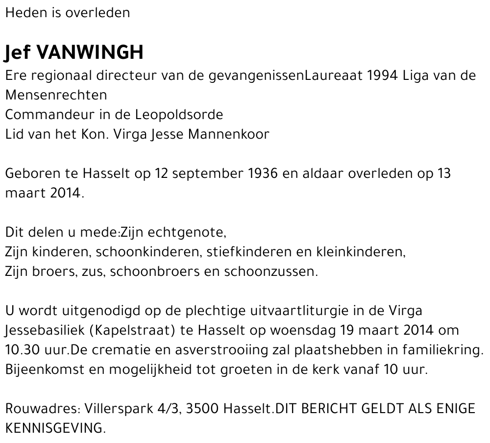 Jef Vanwingh