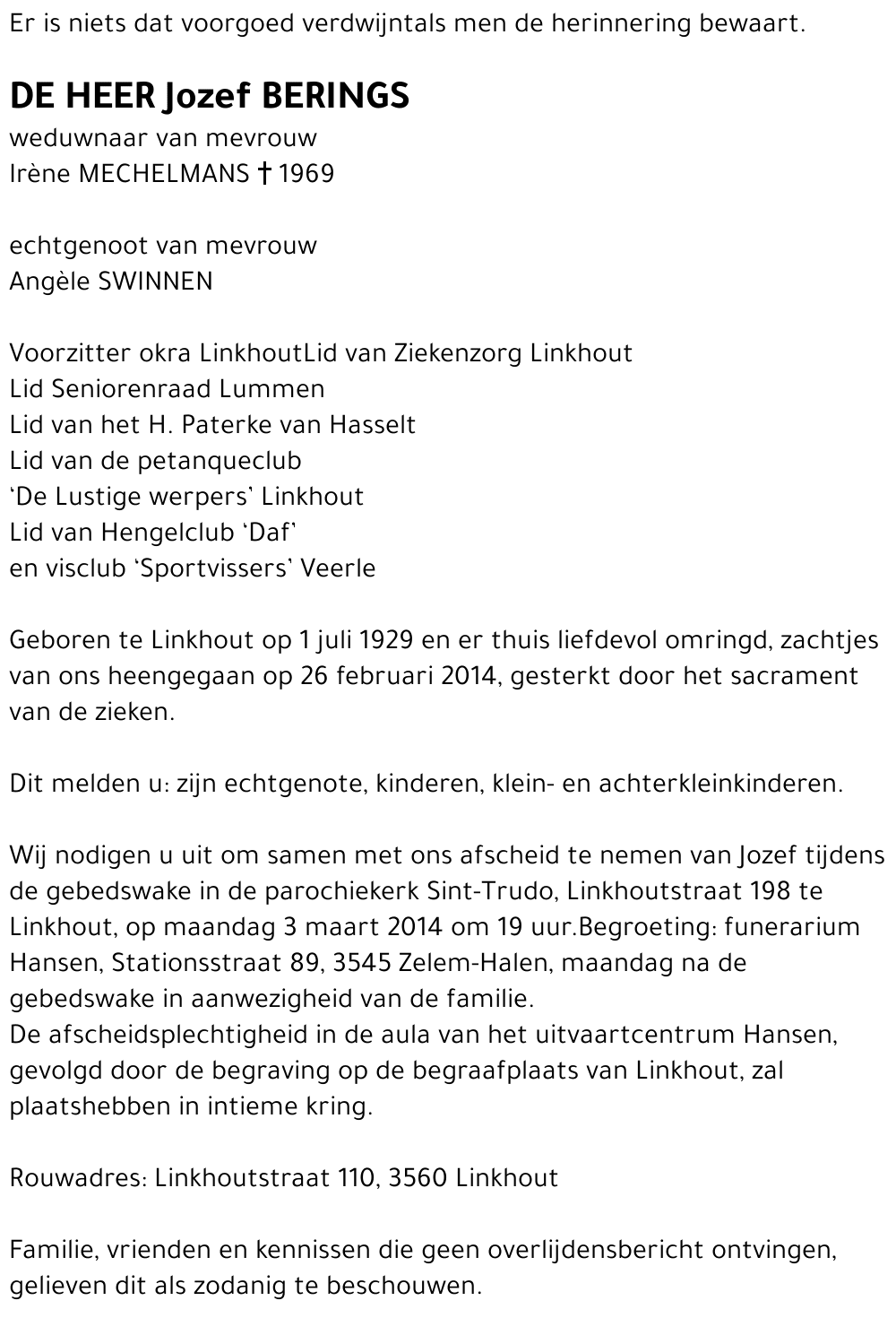Jozef BERINGS