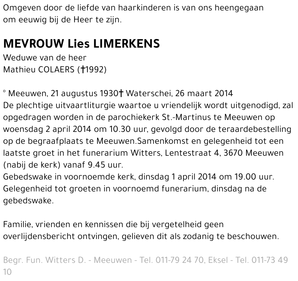 Lies Limerkens