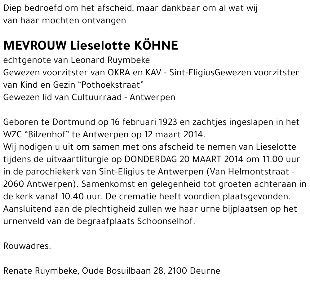 Lieselotte Köhne