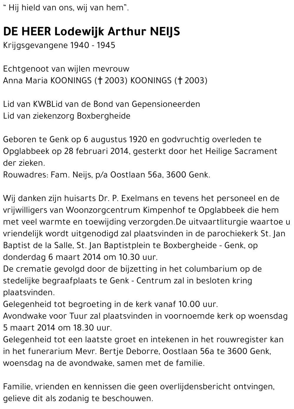 Lodewijk Arthur NEIJS